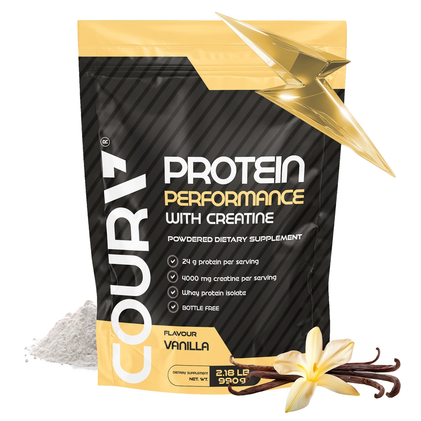 Performance Protein with Creatine 990g - Vanilla Flavor