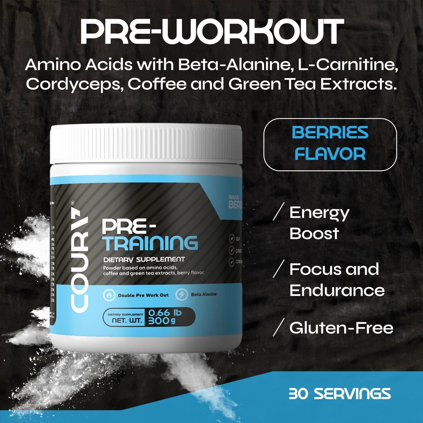 Pre-Workout Berries Flavor – 300 g