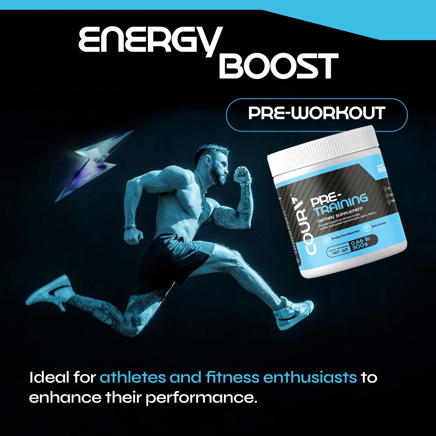 Pre-Workout Berries Flavor – 300 g