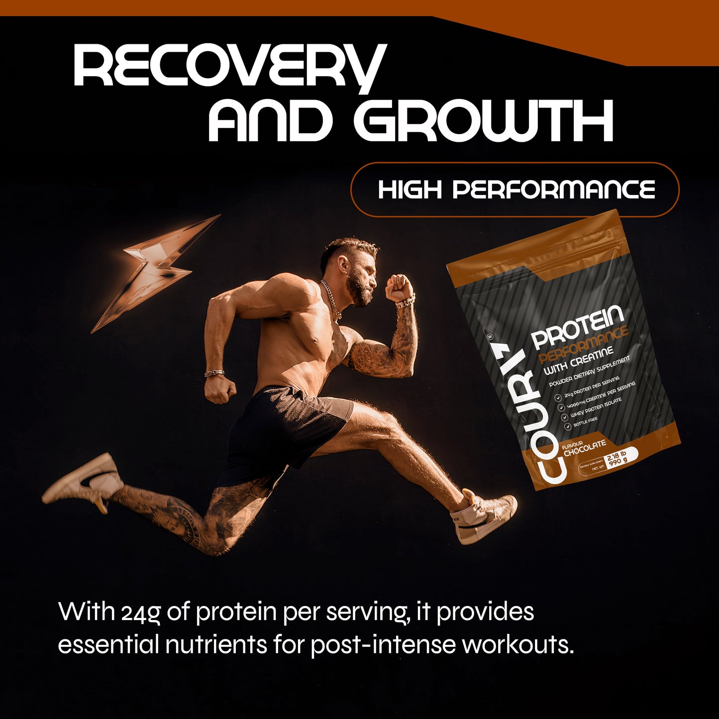 Performance Protein with Creatine 990g – Chocolate Flavor