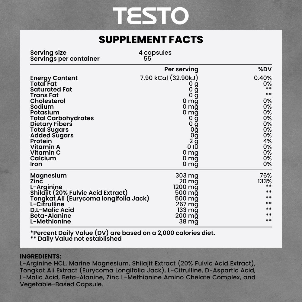 Men’s Testo – Daily Vitality & Performance Support