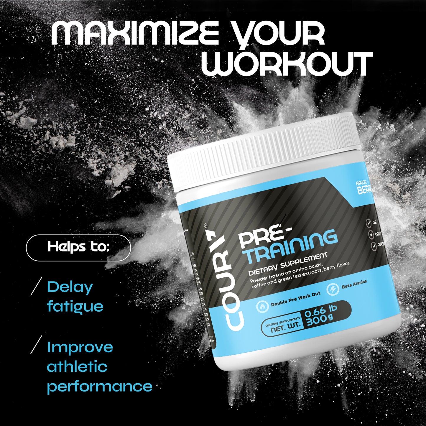 Pre-Workout Berries Flavor – 300 g