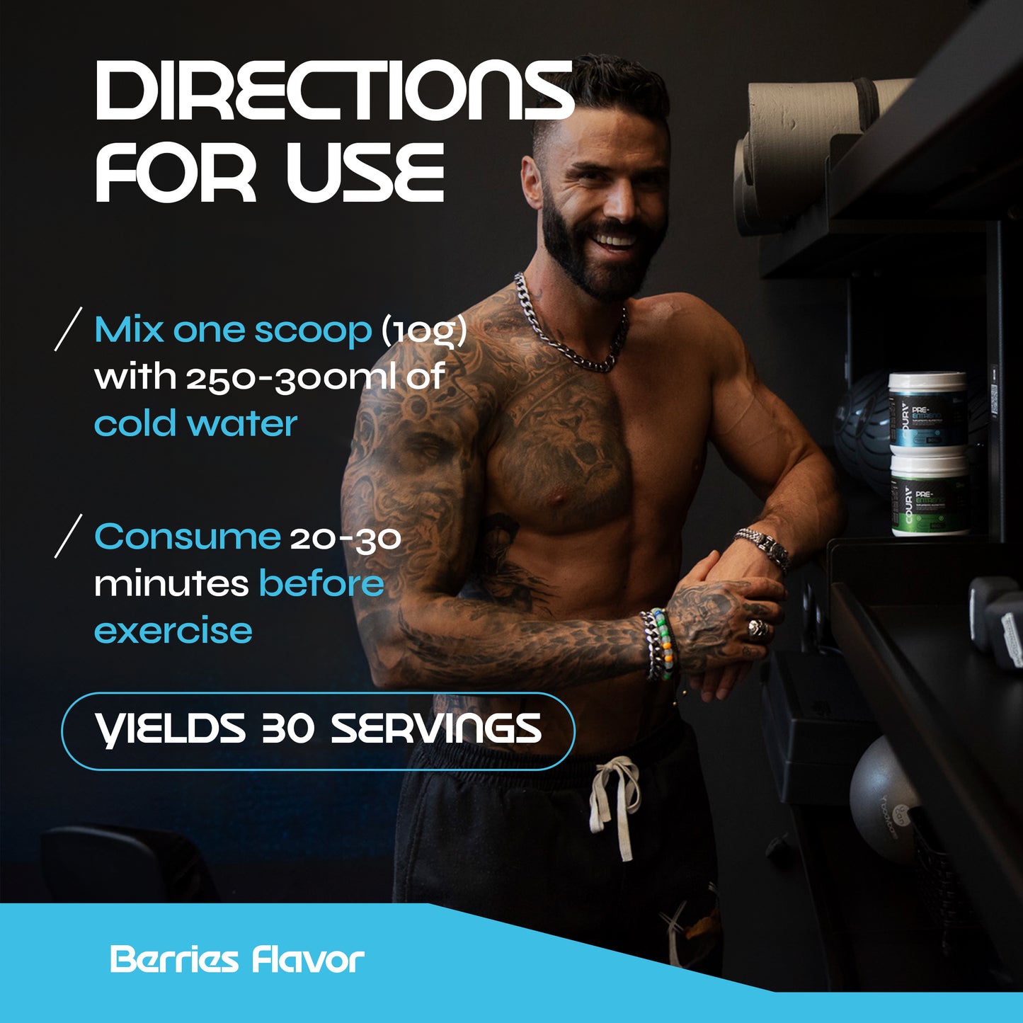 Pre-Workout Berries Flavor – 300 g