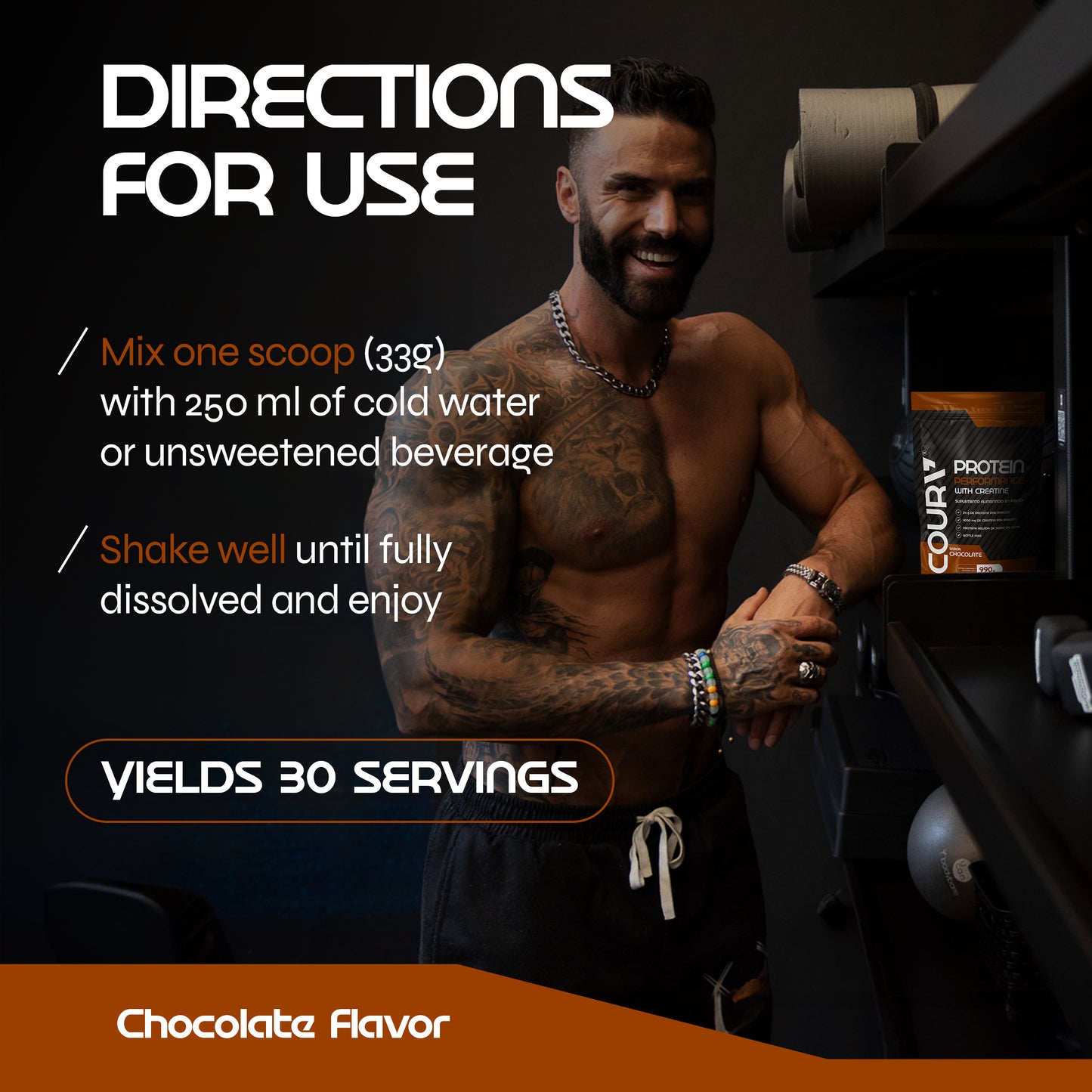 Performance Protein with Creatine 990g – Chocolate Flavor