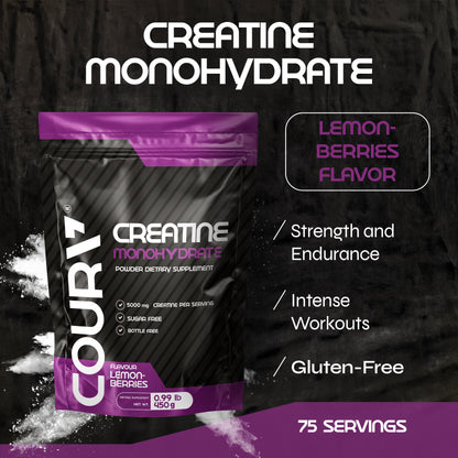 Creatine Monohydrate Lemon-Berries Flavor 450g